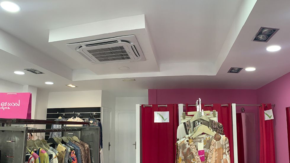 aire climatizacion tienda